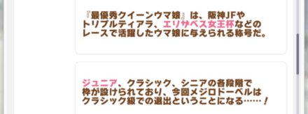 トリプルティアラ等達成で隠しイベント発生