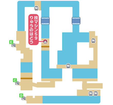ポケモンダイパリメイクのチャンピオンロード・B1F