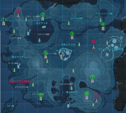 トレイニアの場所一覧