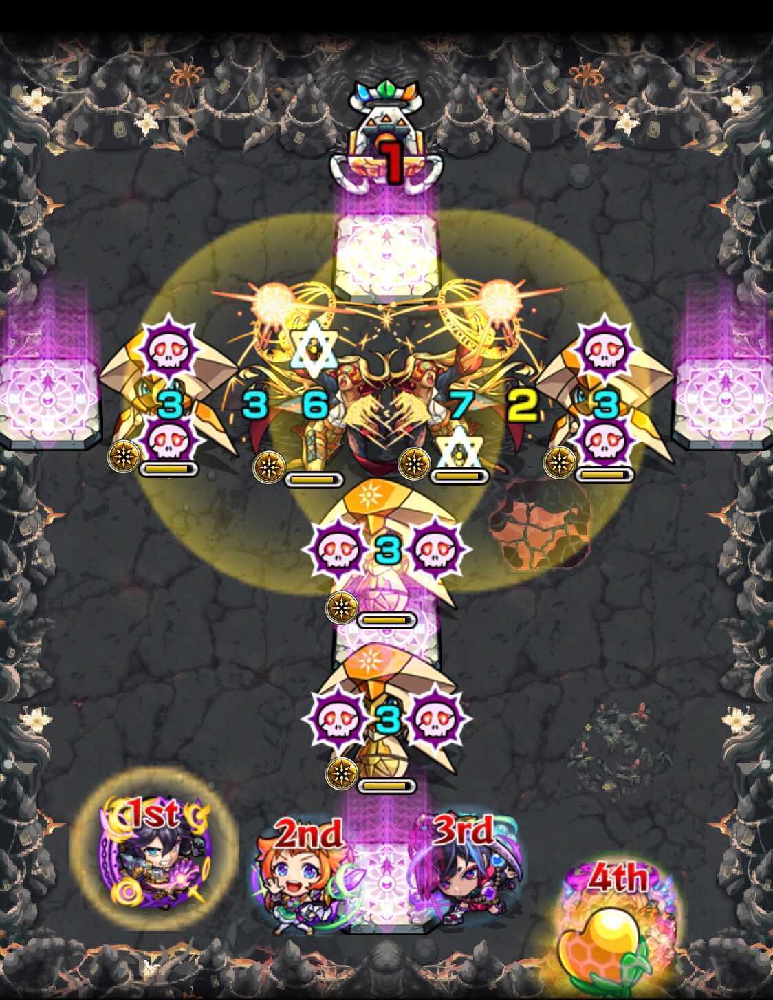 モンスト 裏禁忌14 ステージ1