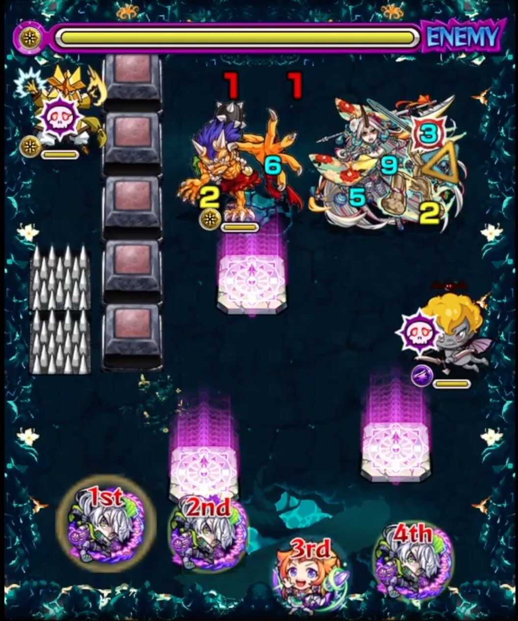 モンスト 刹那 裏14 ステージ1