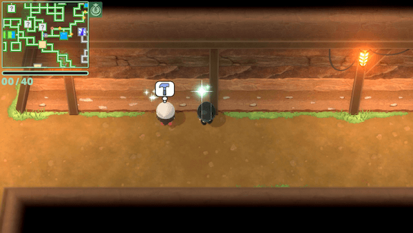 地下通路の並び掘り