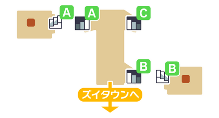 ズイの遺跡のマップ1層