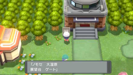 ノモセシティの北側にゲートがある