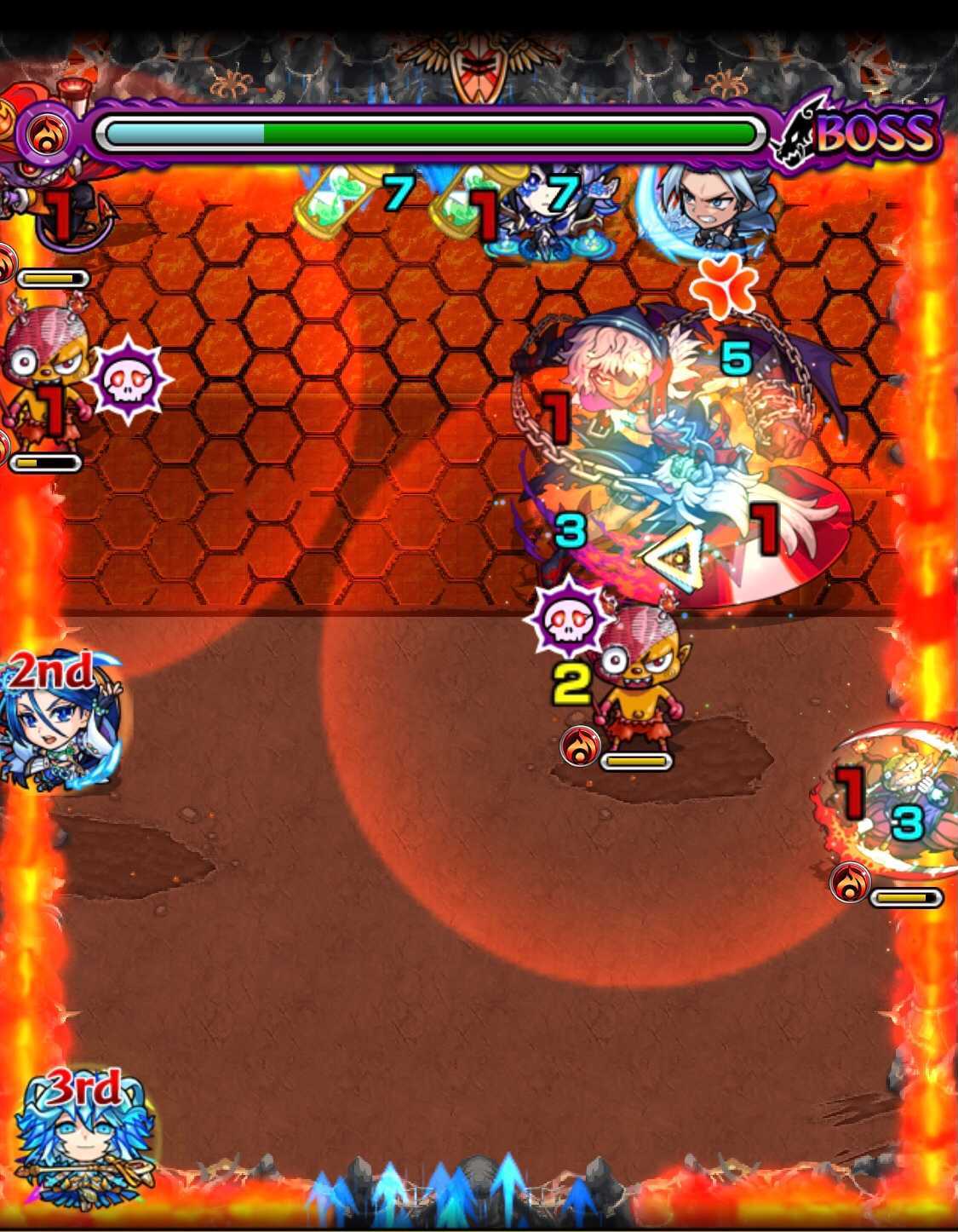 モンスト 裏禁忌11 ボス1移動後