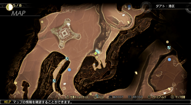 真・女神転生5悪魔の石像マップ