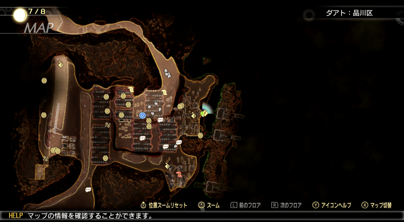 真・女神転生5悪魔の石像マップ