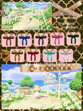 リボンな飾り看板画像