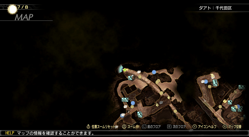 真・女神転生5悪魔の石像マップ