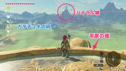 ハイラル城の位置