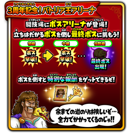 3周年バトリア王アリーナの概要画像