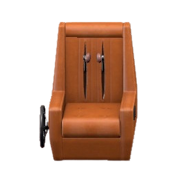 レトロなマッサージチェア画像