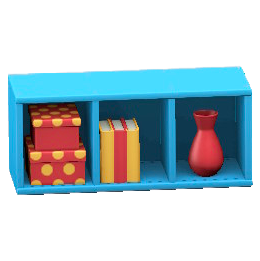 よこおきカラーボックスのブルーの画像