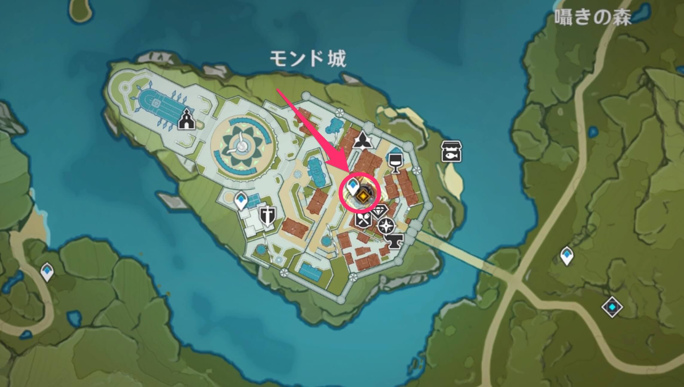 氷雪の過去の場所