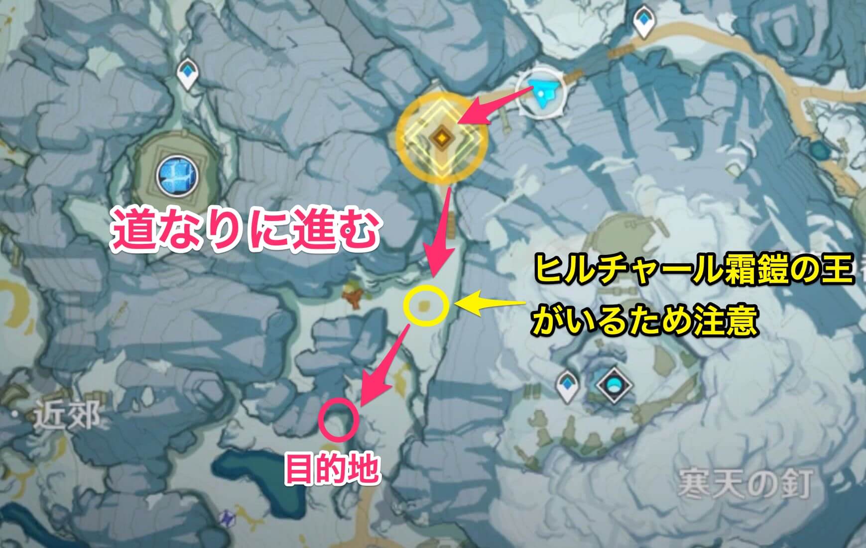 足跡を追って探す