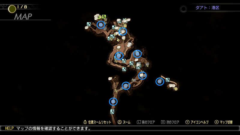 真・女神転生5港区のマップ