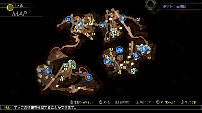 真・女神転生5品川区のマップ