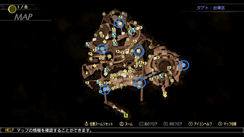 真・女神転生5台東区のマップ