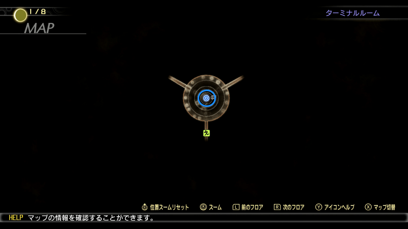 真・女神転生5トウキョウ議事堂ターミナルルームのマップ