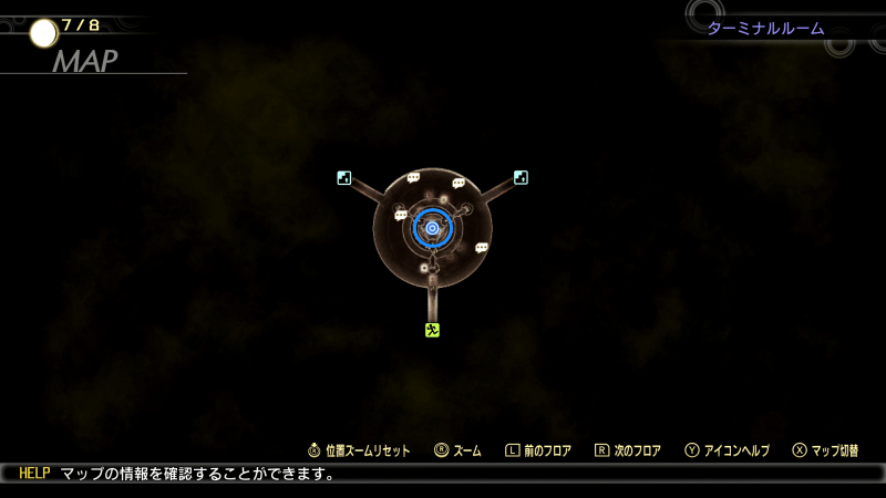 真・女神転生5医科学研究所ターミナルルームのマップ