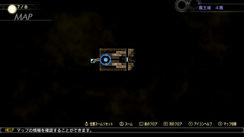 真・女神転生5魔王城4層のマップ