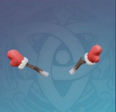 雪だるまの両手-幸運の手袋画像