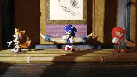 ソニックコラボの置物