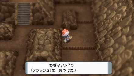 フラッシュの技マシンを拾う