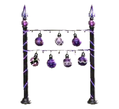 オーナメントのガーランドのパープルの画像