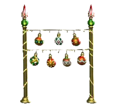 オーナメントのガーランドのレッドの画像