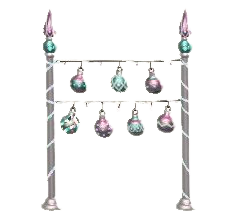 オーナメントのガーランドのピンクの画像