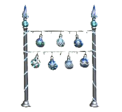 オーナメントのガーランドのブルーの画像