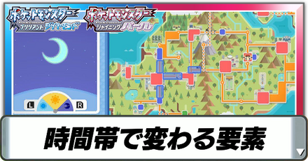 時間帯で変わる要素