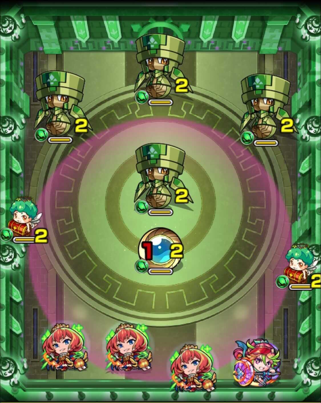 モンスト 栄冠の闘技場3-3 ステージ1