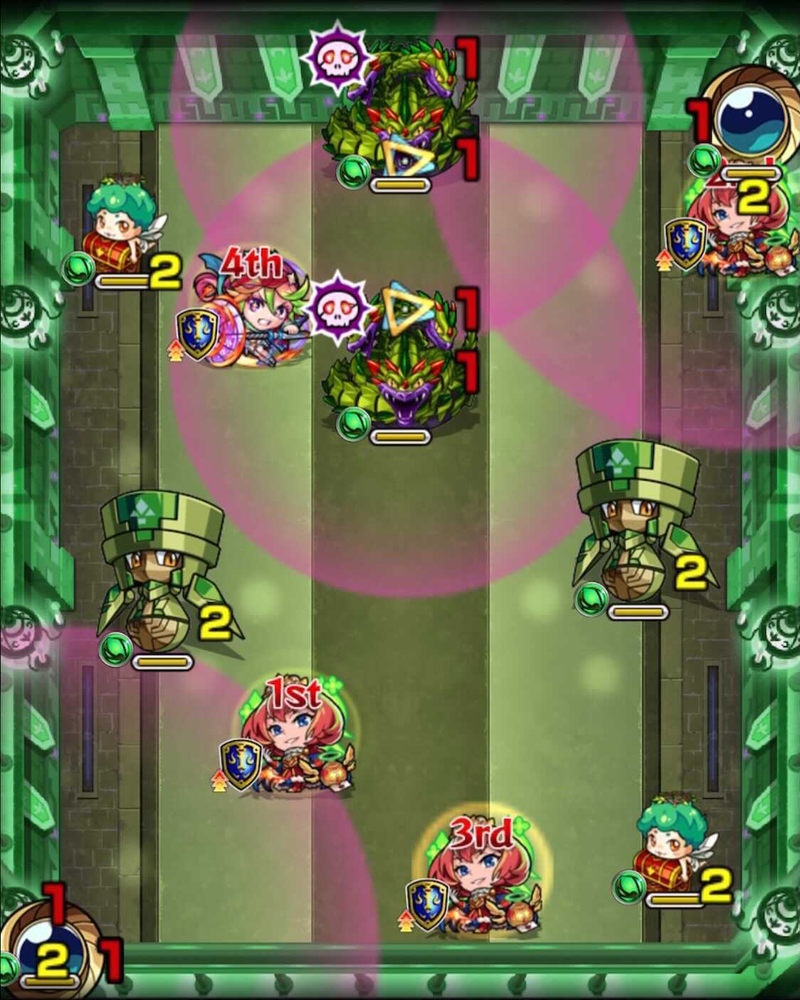 モンスト 栄冠の闘技場3-3 ステージ2