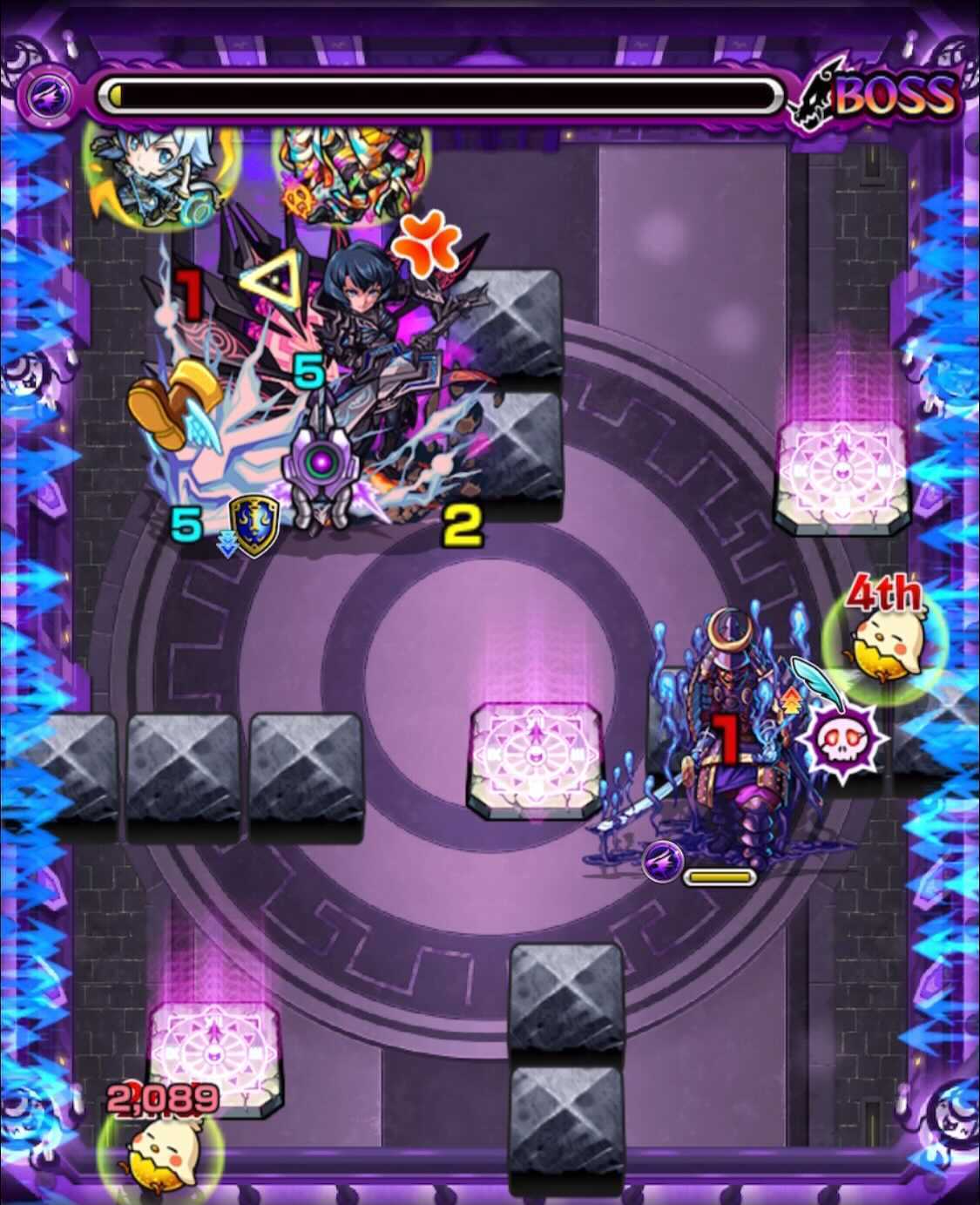 栄冠の闘技場 愛染明王 ボス3 クロスドクロ