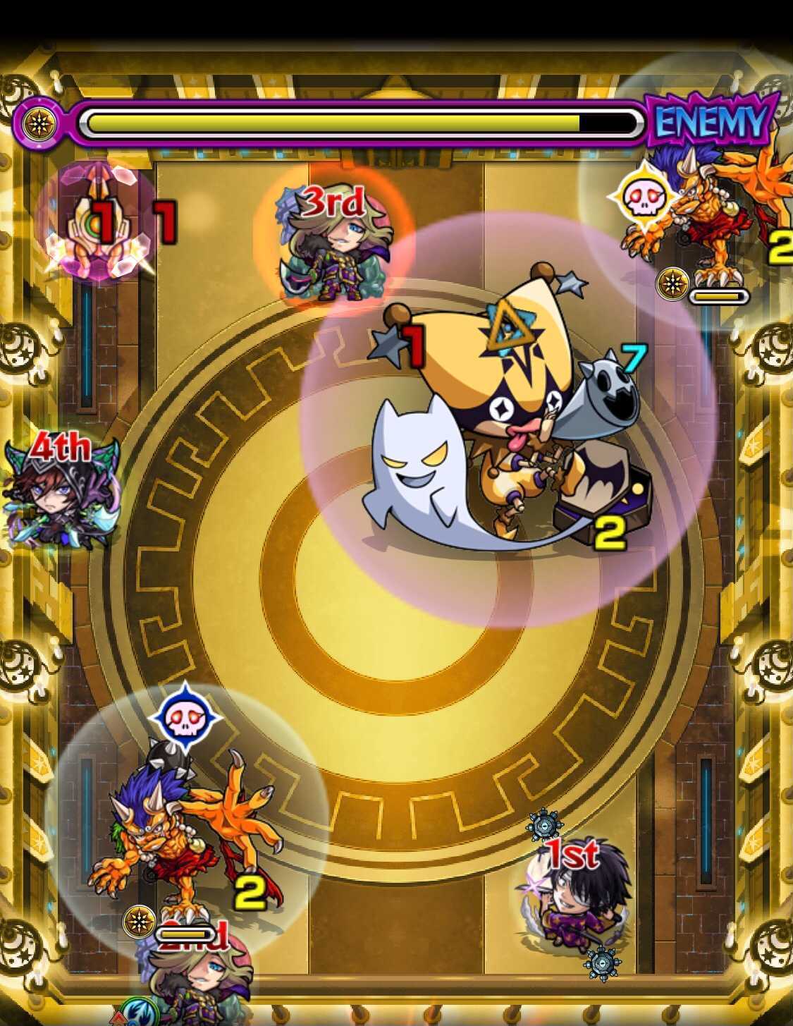 モンスト栄冠の闘技場 3-4  ステージ3