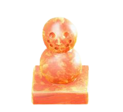 こおりのミニゆきだるまのアイスオレンジの画像