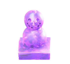 こおりのミニゆきだるまのアイスパープルの画像
