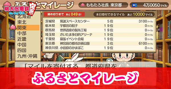 ふるさとマイレージのシーズン結果