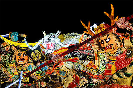 桃鉄のねぶた祭りの灯篭山車