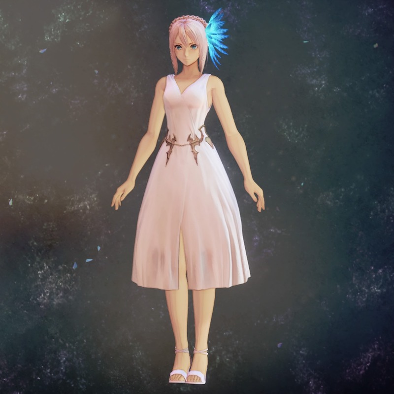 白のワンピース衣装