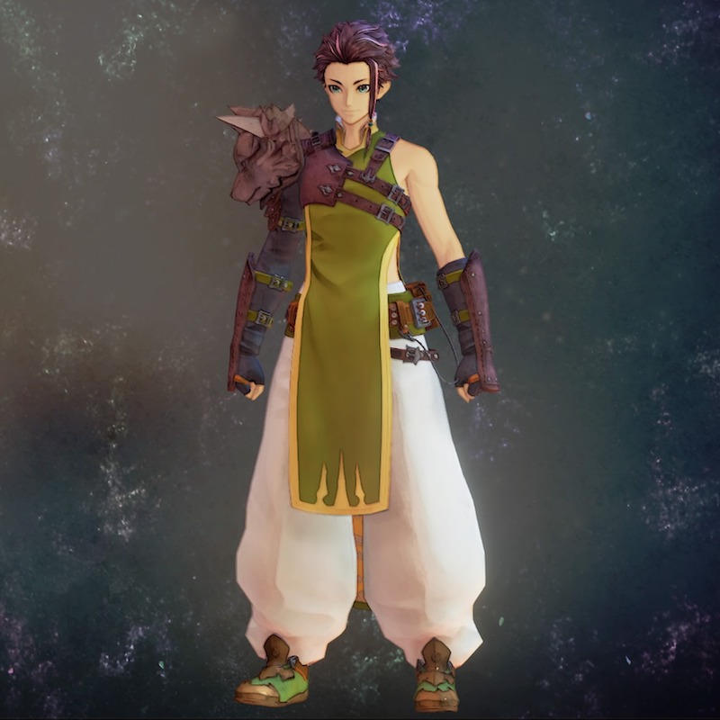 銅狼の道衣・深緑衣装