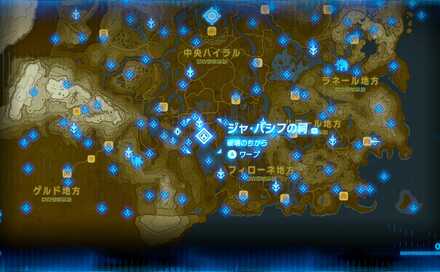 ジャ・バシフの祠の場所マップ