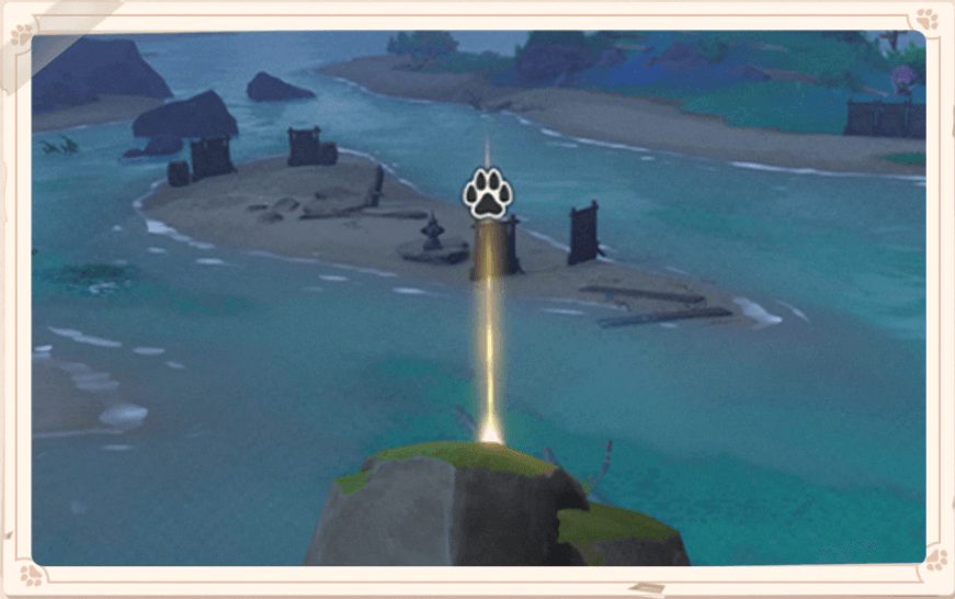 特定の地点に向かう