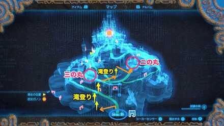 ライネルの場所への行き方マップ