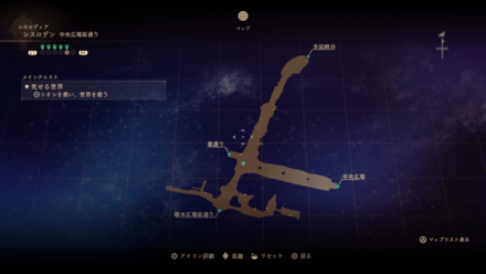 シスロデン・中央広場前通りのマップ