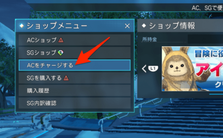 PSO2NGSのPS4課金方法9