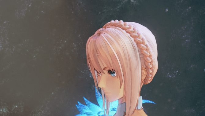 三つ編みアップスタイル衣装