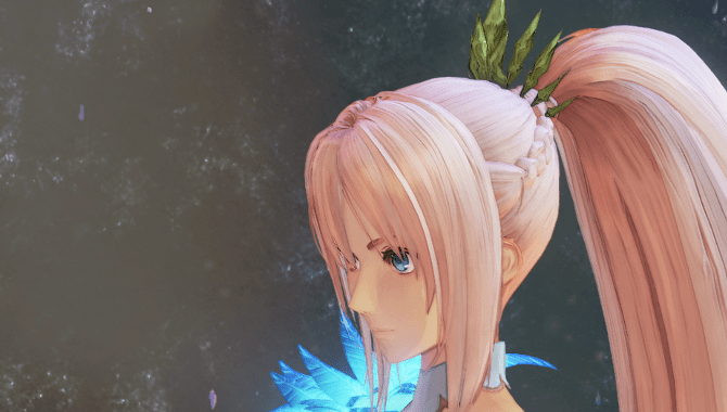 緑色の髪飾り衣装